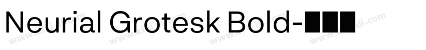 Neurial Grotesk Bold字体转换